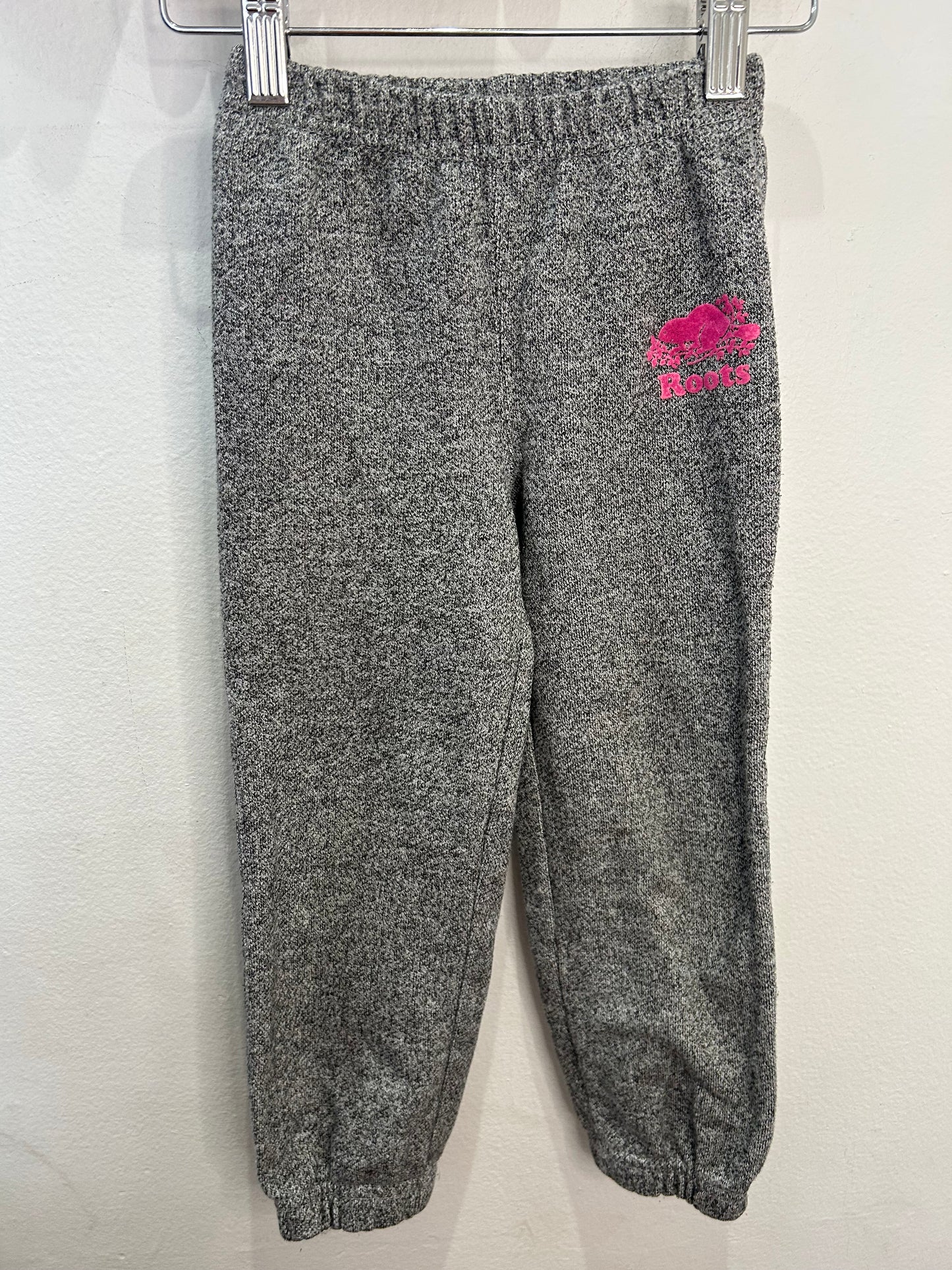 Roots pink bum joggers 4y