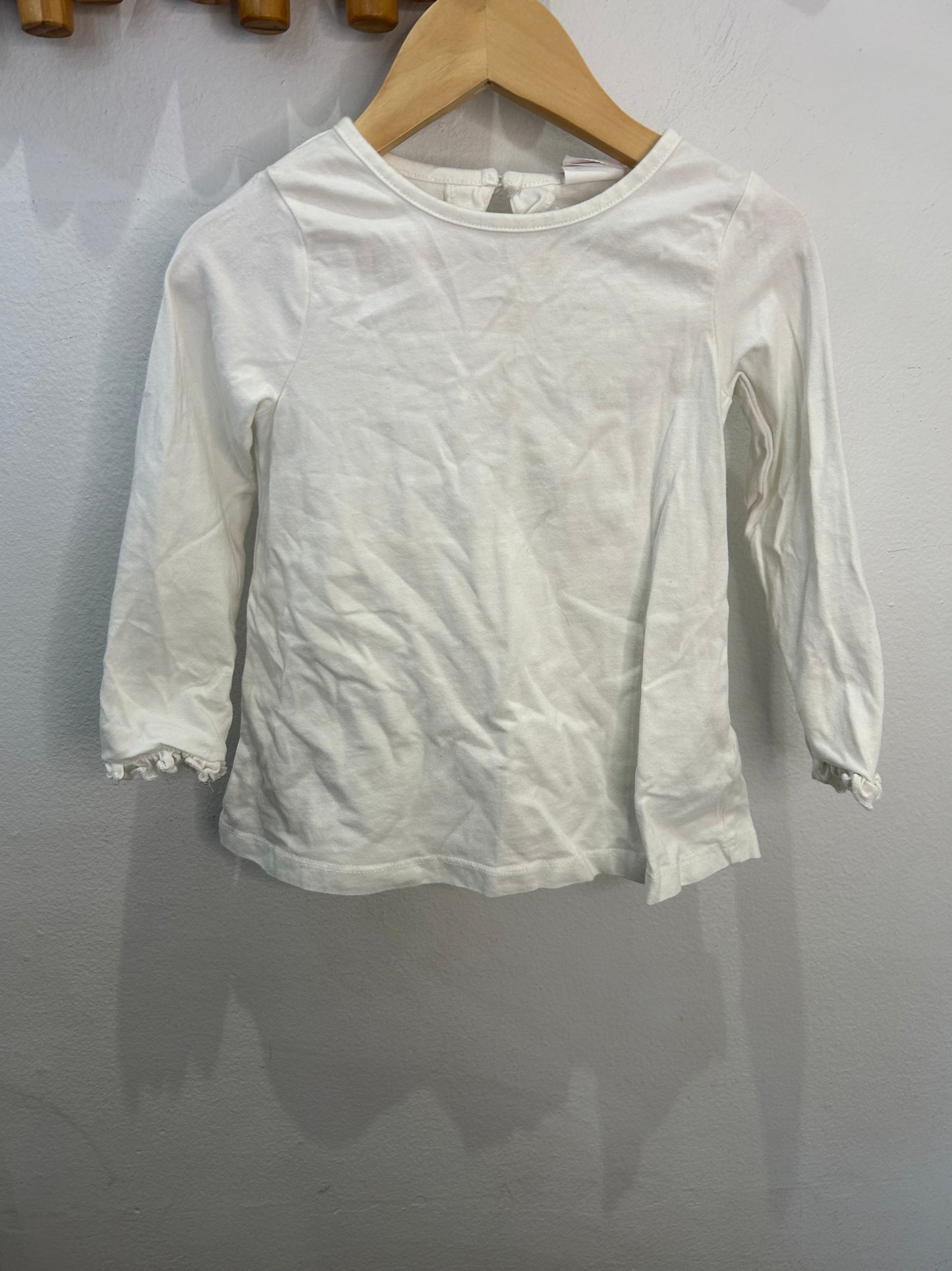 White longsleeve tunic 18m