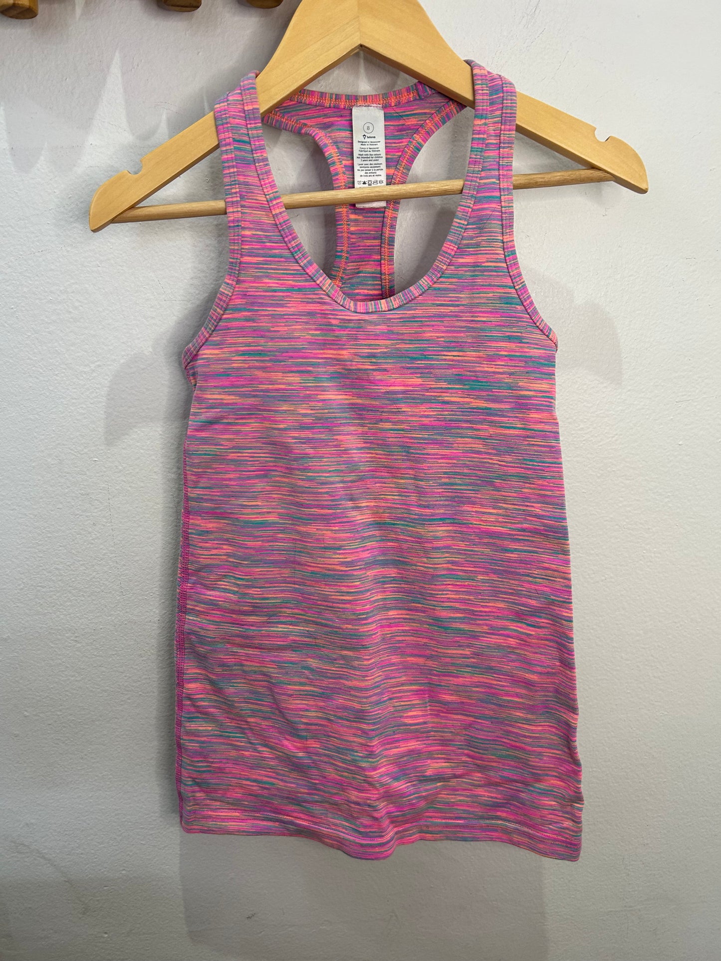 Ivivva pink activewear tanktop 8y