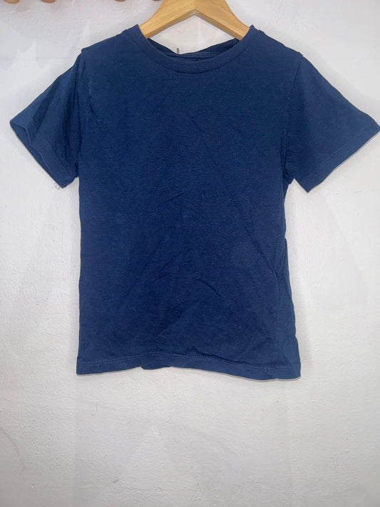 Navy basic tee 6-8y