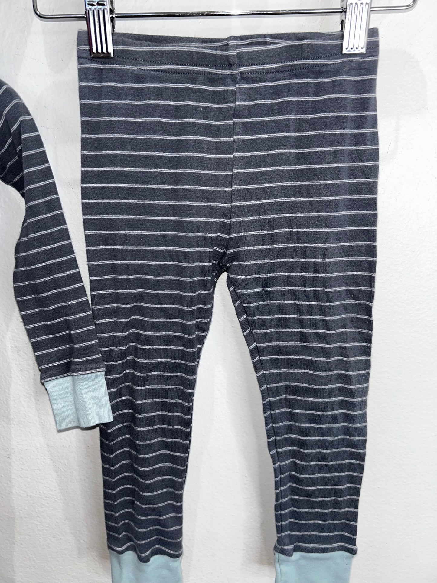 Grey striped pyjamas 2y