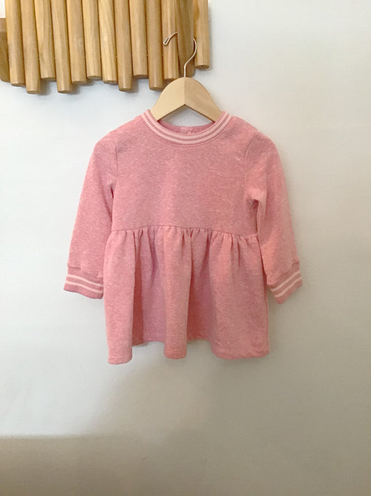 Pink pullover dress 12-18m