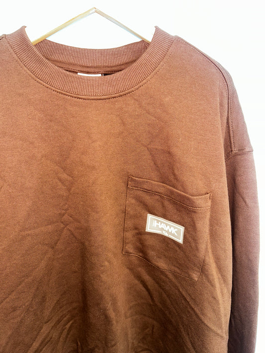 Tony Hawk brown pullover 11-12y NEW