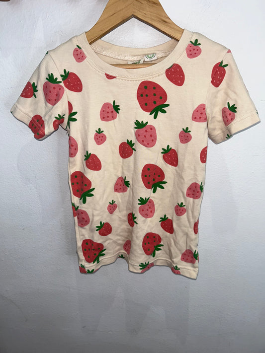 Parade Organics strawberry tee 3-4y