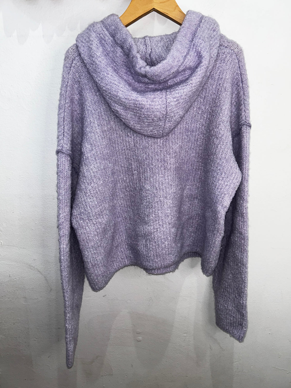 Lavender teddy hoodie- adult small