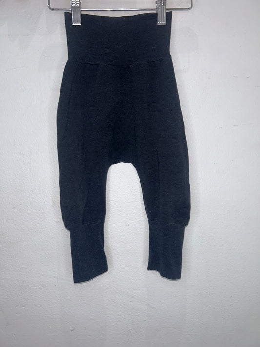 Pure Colour black bamboo pants 6-18m