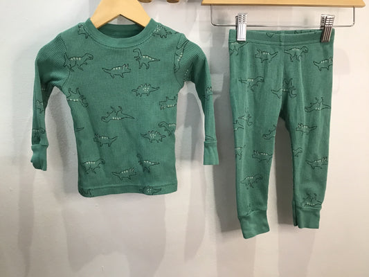 Set dino green waffle 12m
