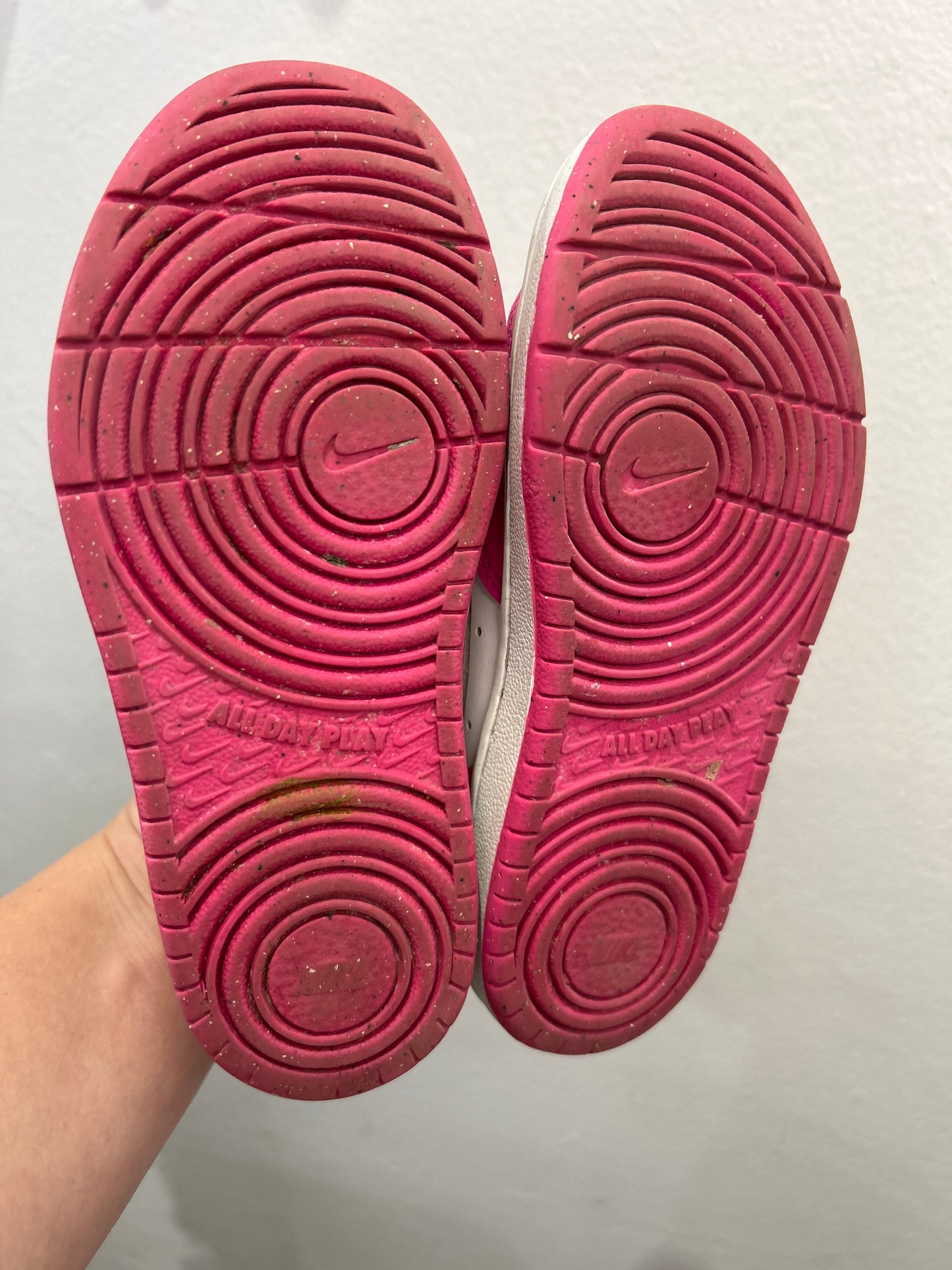 C11 pink and white Nikes