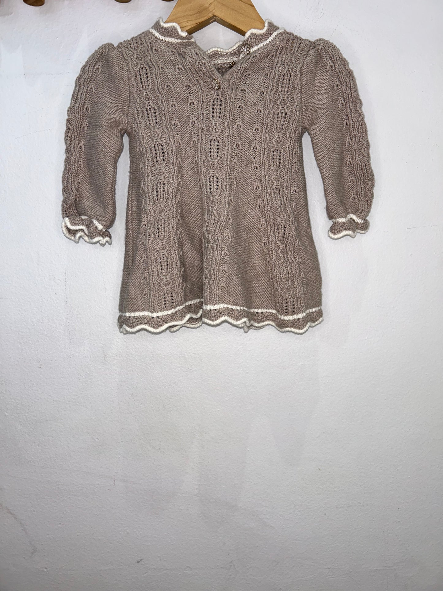 Brown sweater dress 0-3m