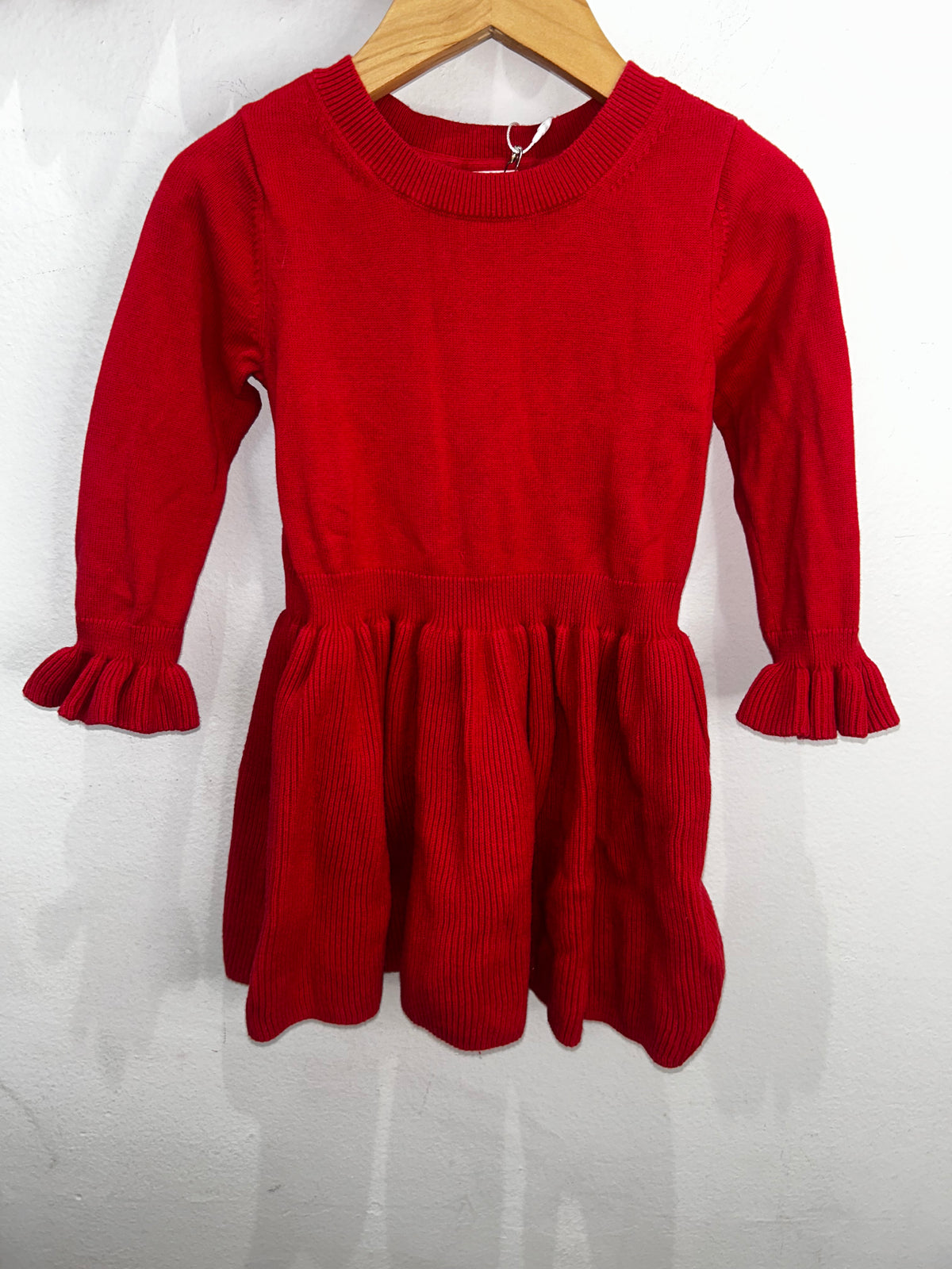 Red sweater dress 2y