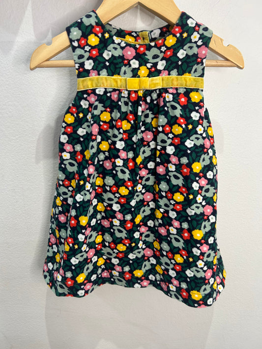 Boden groovy cord dress 6-12m