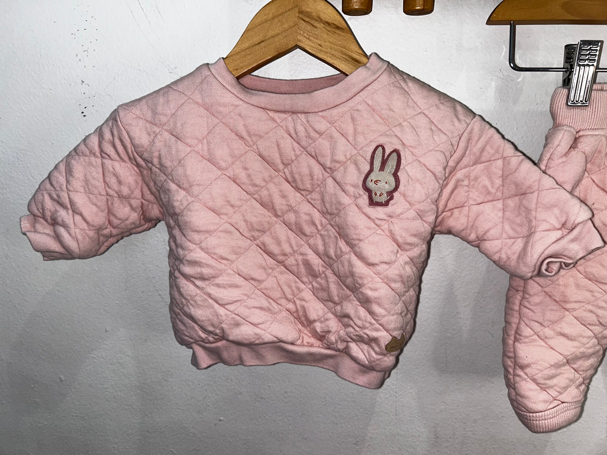 Souris Mini quilted jogger set 3-6m