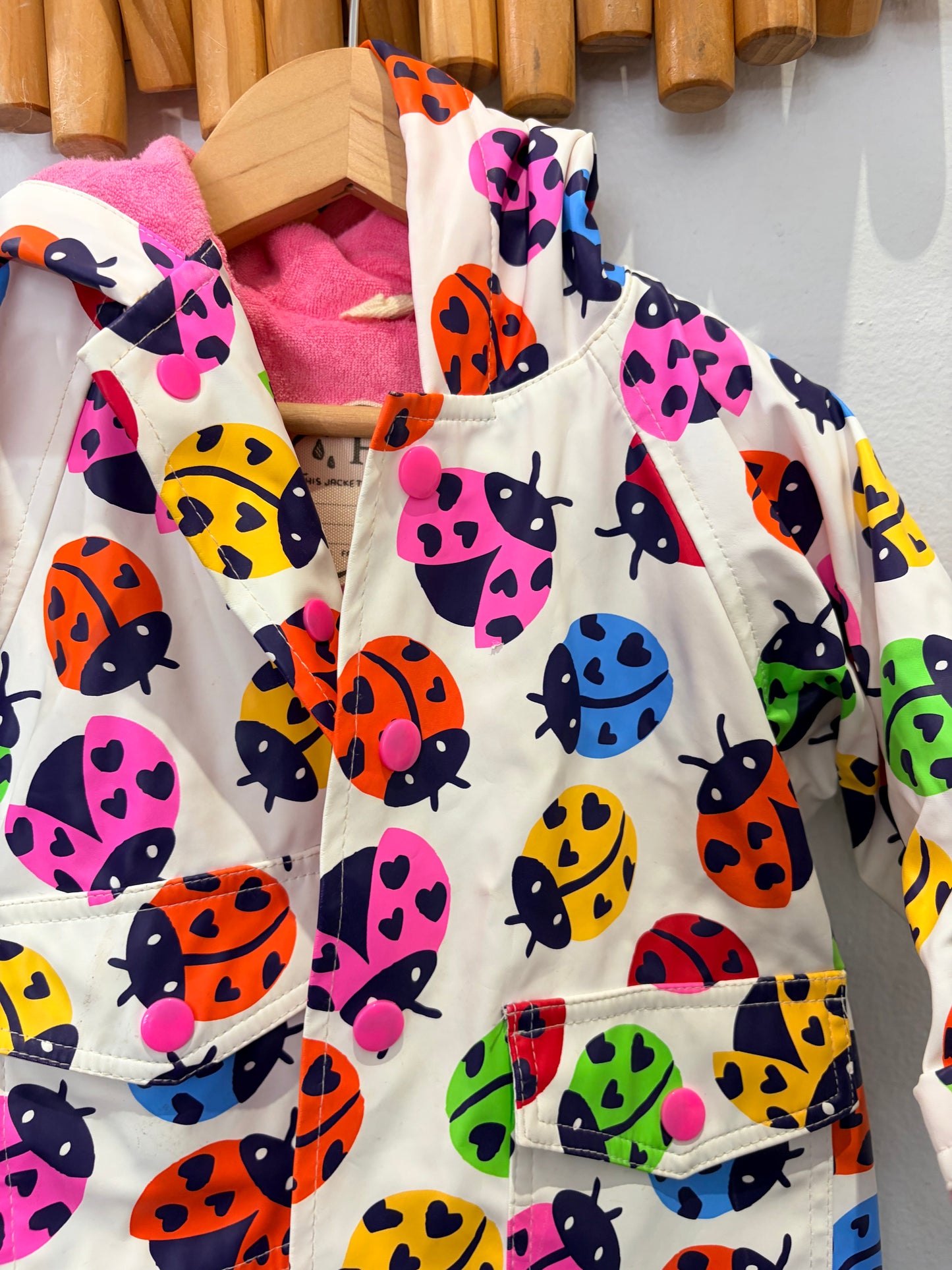 Hatley ladybugs rainjacket 9-12m