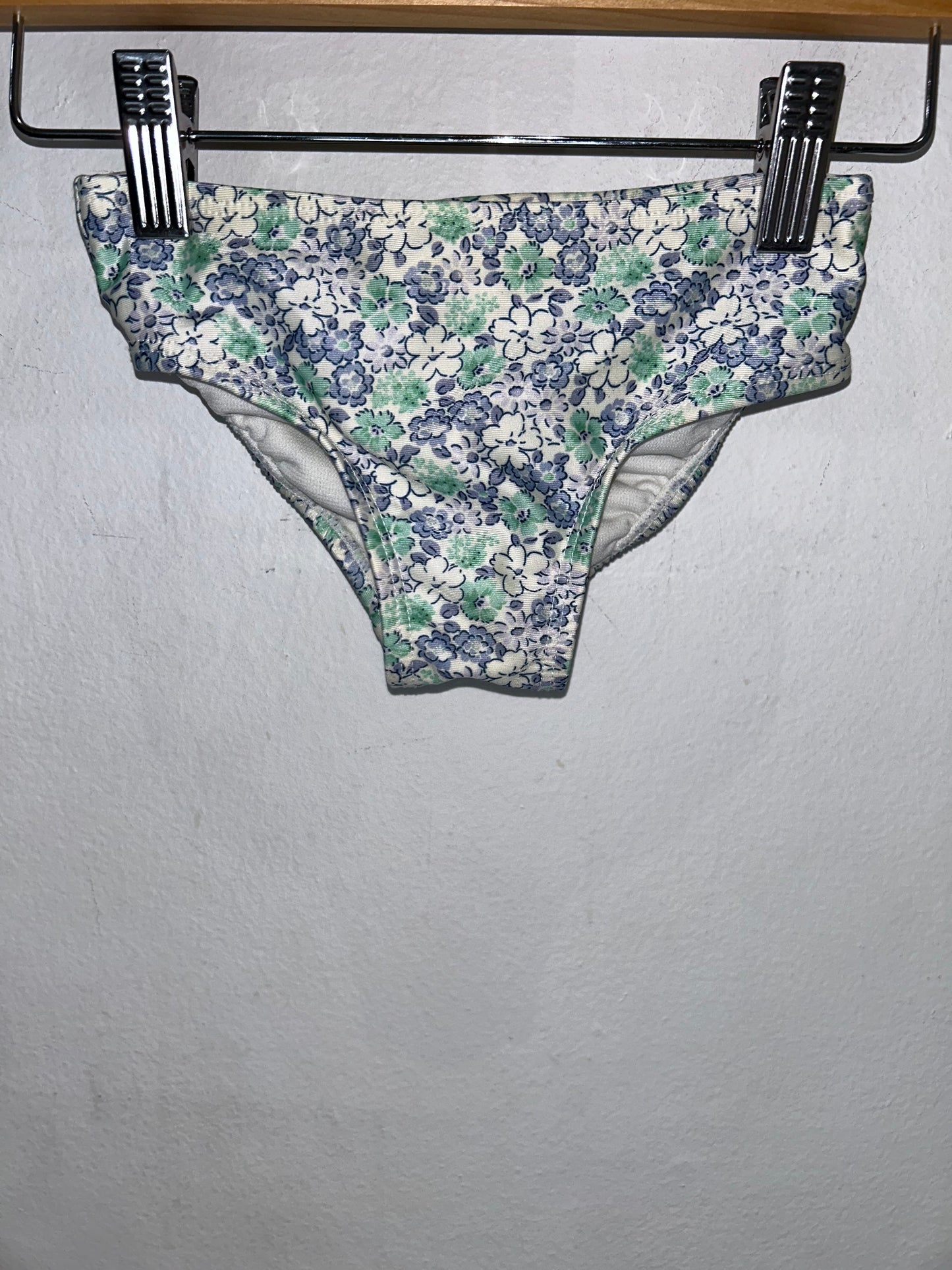 Blue floral bikini 18-24m