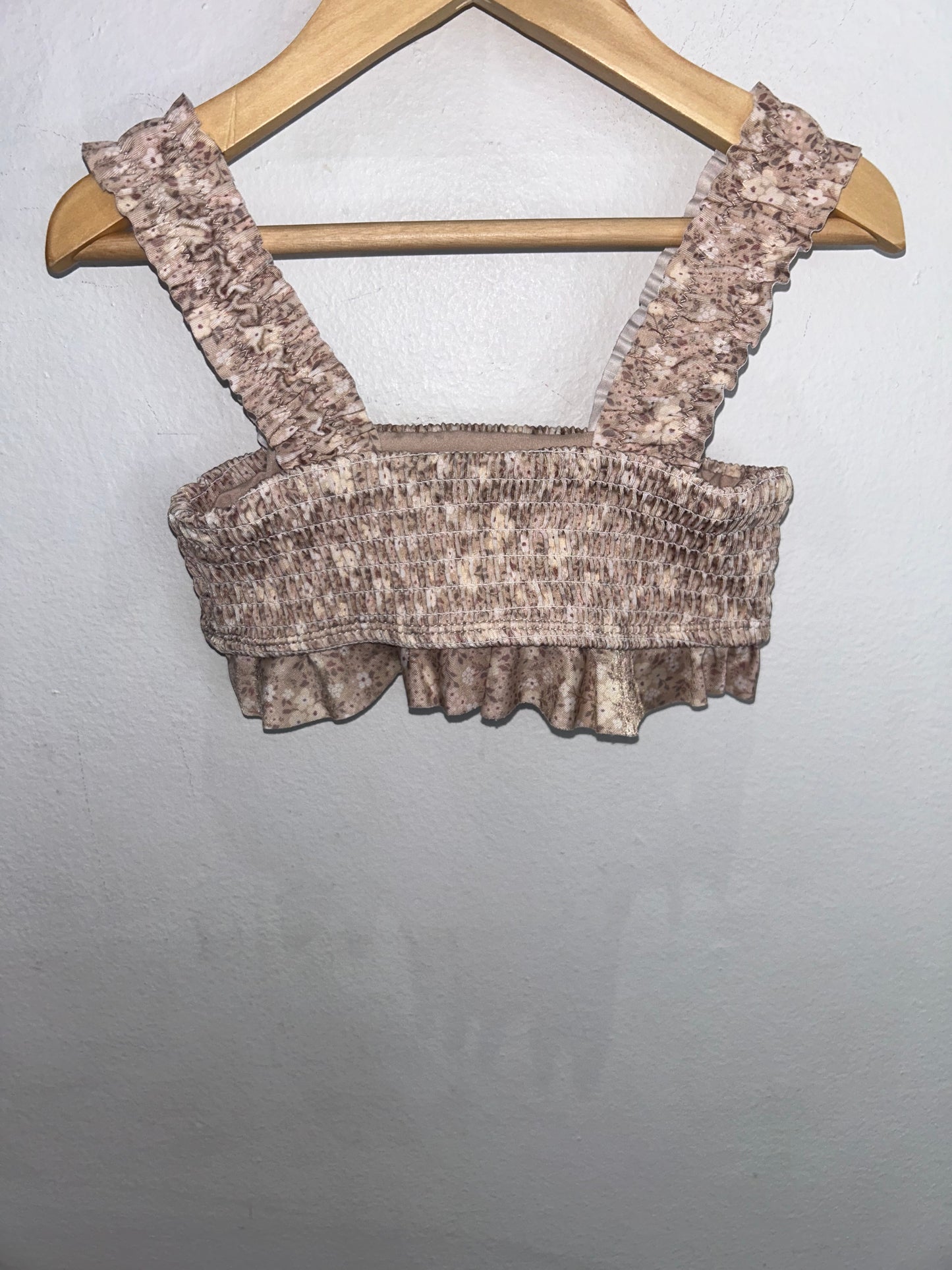 Jamie Kay pansie floral rashguar and bikini top 5y