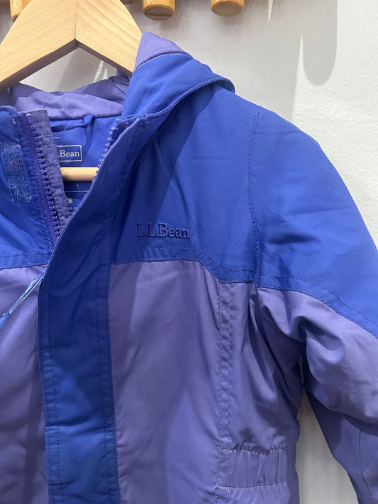 LL Bean purple snowsuit 3y