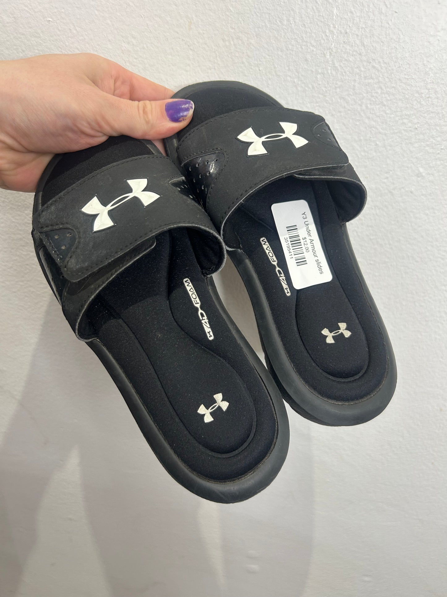 Y3 Under Armour slides