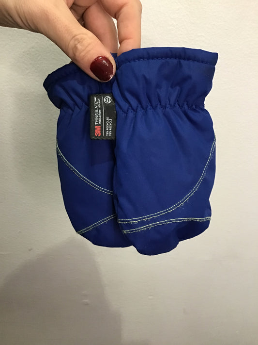 Bright blue mitts 12-24m