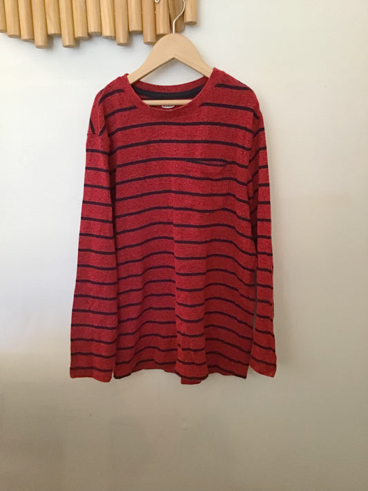 Red knit long sleeve 14-16y