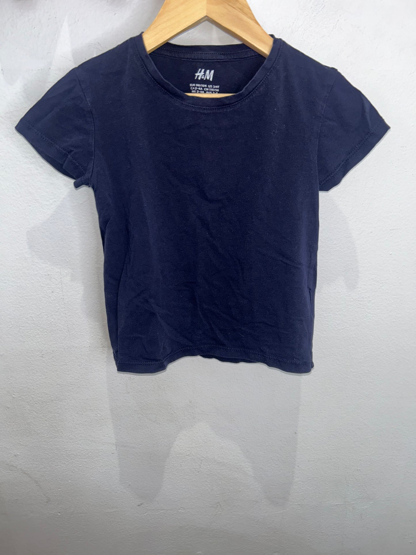 Basic navy tee 2-4y
