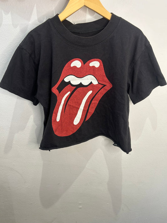 Rolling Stones crop tee 8-10y