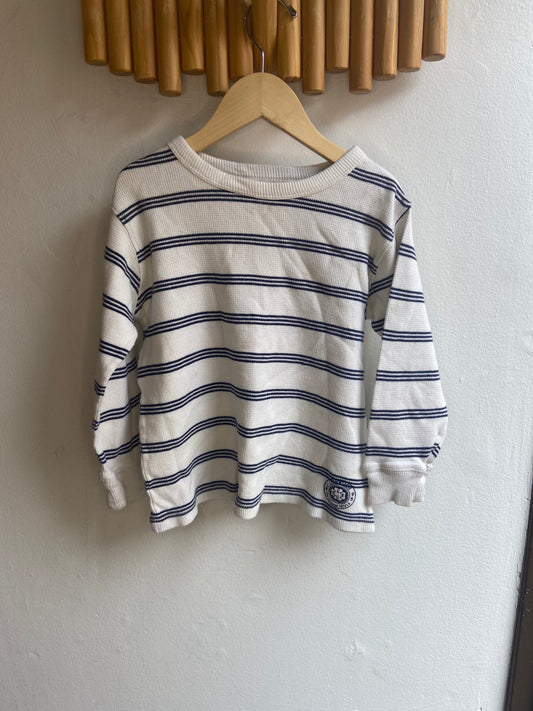 Stripes thick waffle tee 5y