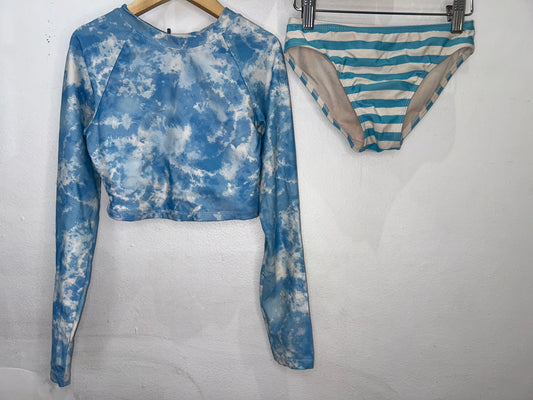 Light blue swim set 7-8y