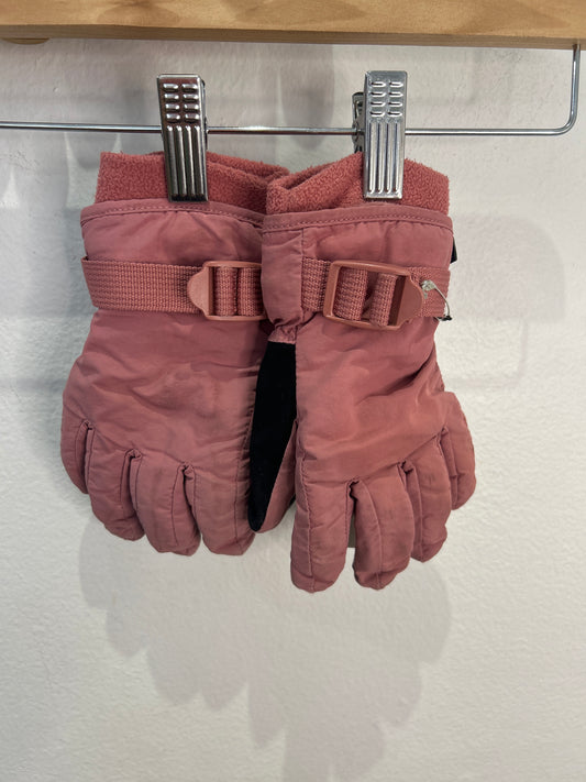 Pink mittens 6-7y*