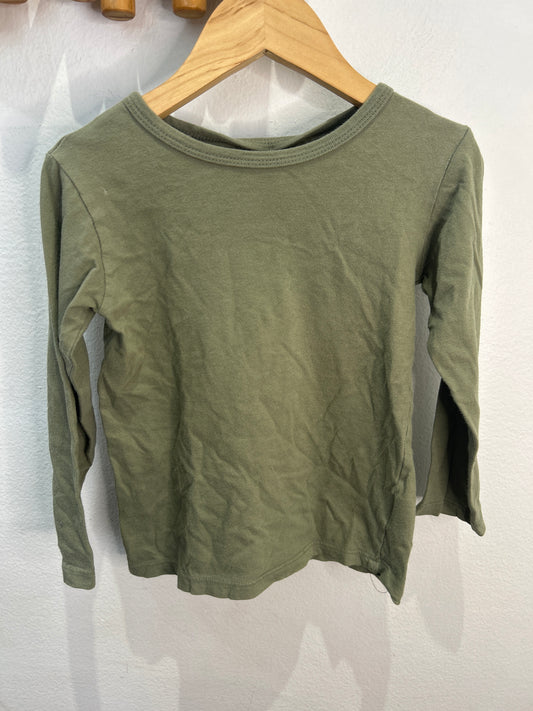 Minimoche olive longsleeve 3-4y
