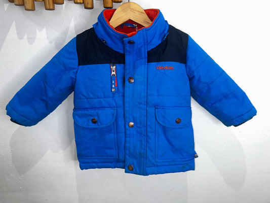 Bright blue and orange jacket 18m
