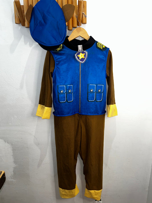 Chase (paw patrol) costume 4-6y