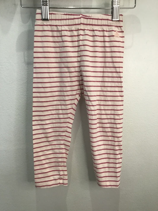 Leggings pink stripe 18-24m