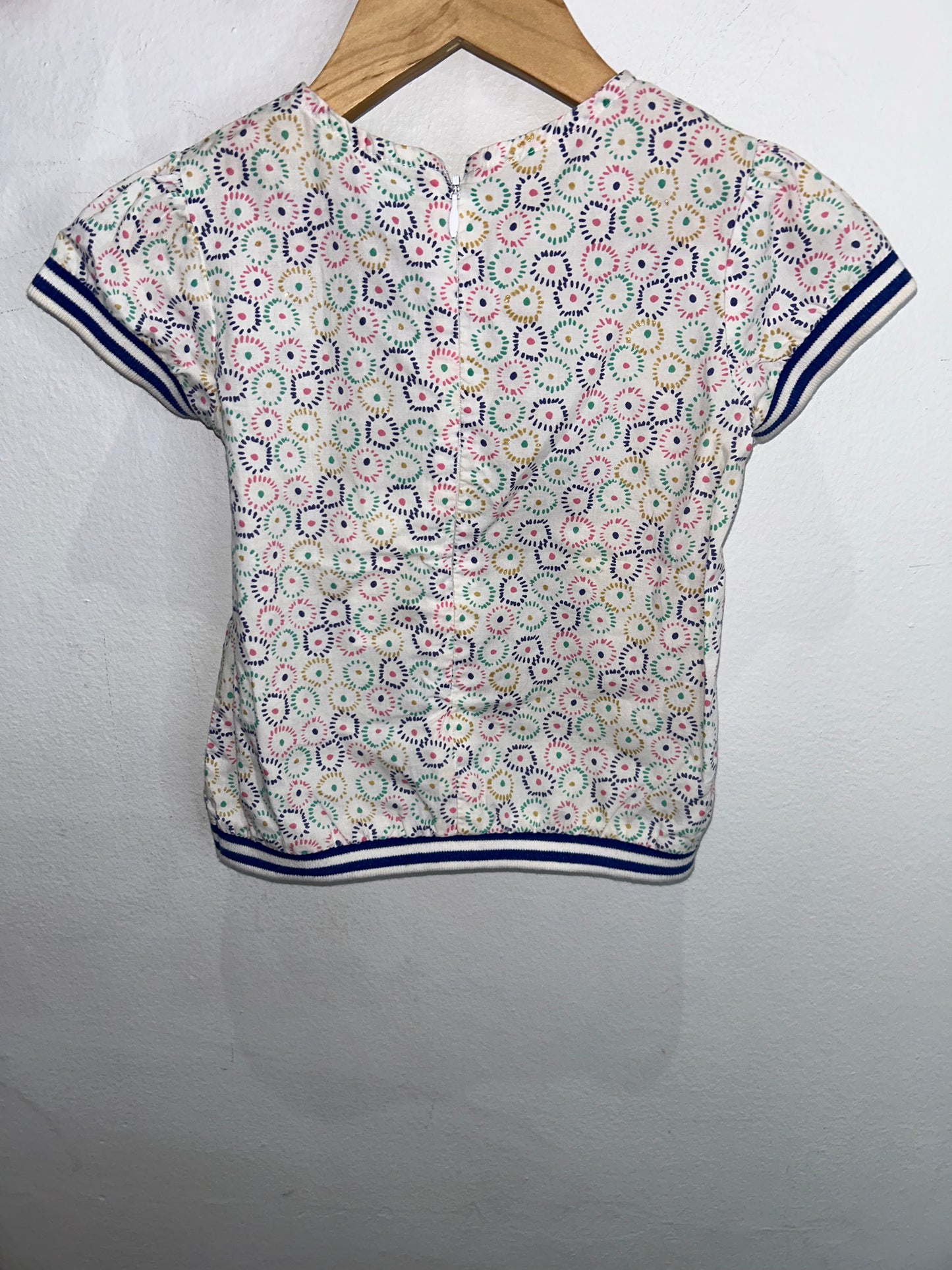 Petit Bateau pattern blouse 3y