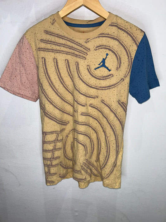Yellow print Jordan tee 10-12y