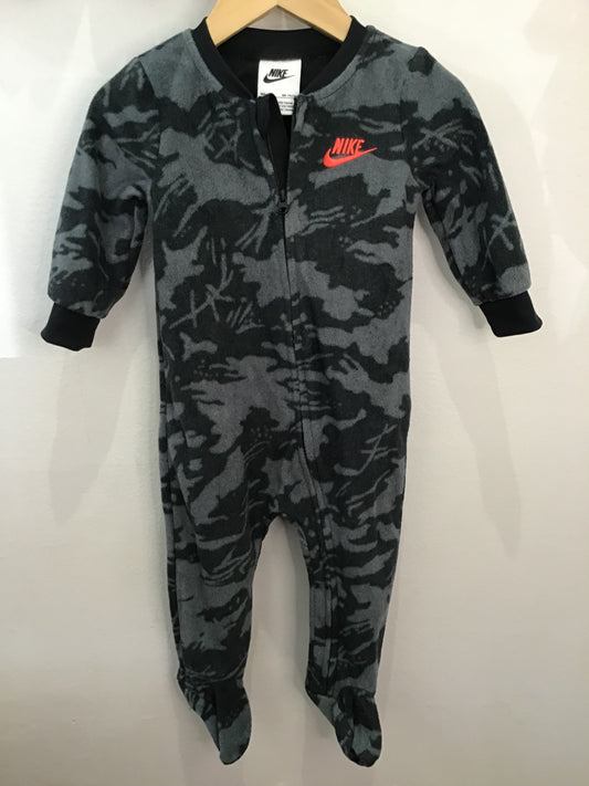 Nike fleece romper black 9m