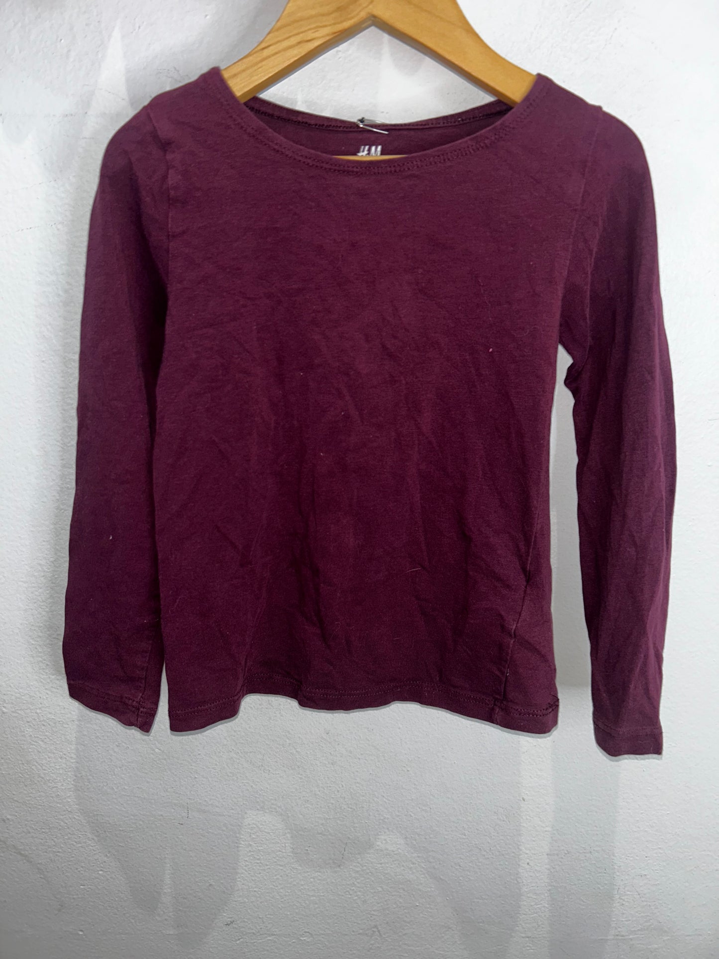 Maroon longsleeve 5-6y