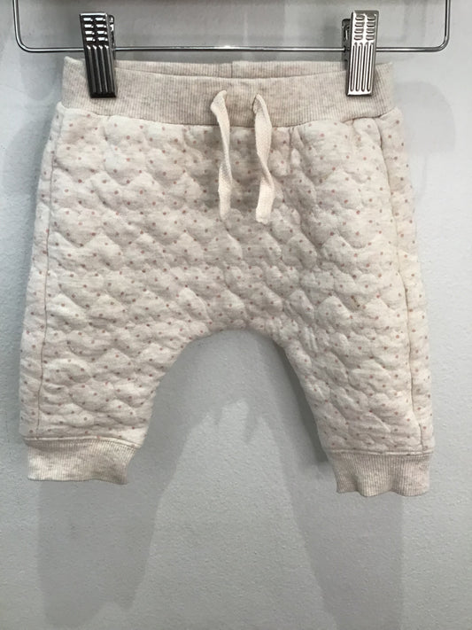 Quilted dot pants 0-3m