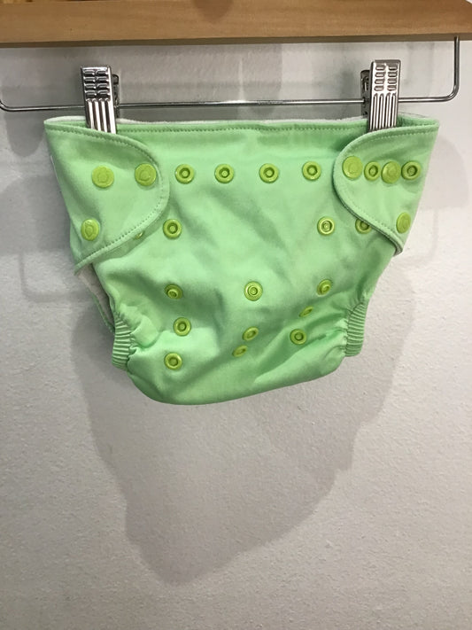 Reusable diaper (good for swim) - one size - pastel green