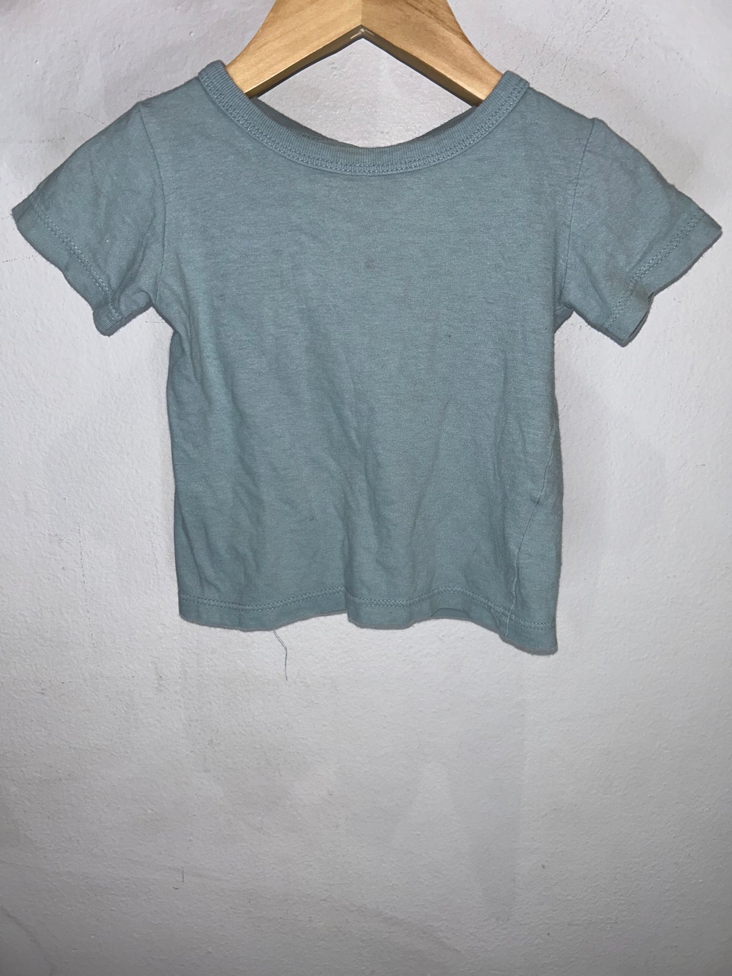 Mini Mioche Moss Green Tee 6-12m