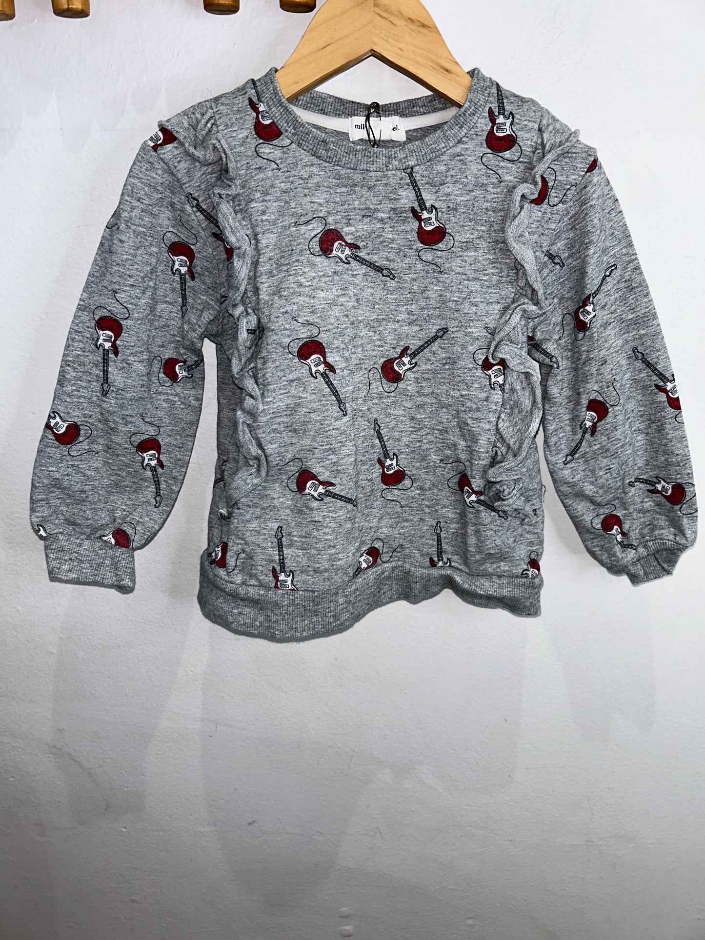 Miles the Labels guitars pullover 3y