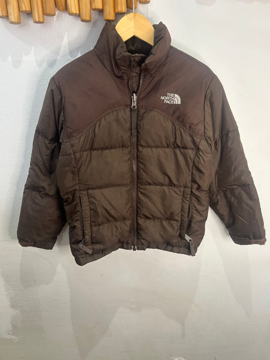 The North Face brown jacket 7-8y