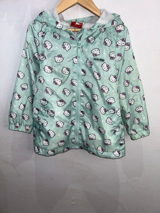 Hello kitty rain jacket 4y