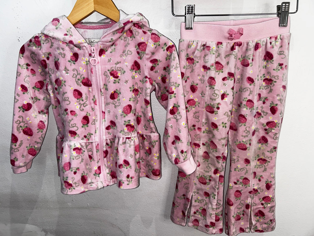 Strawberries jogger set 3y