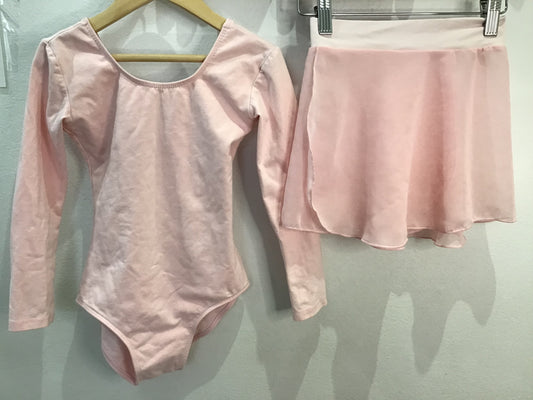 Pink leotard set 7-8y