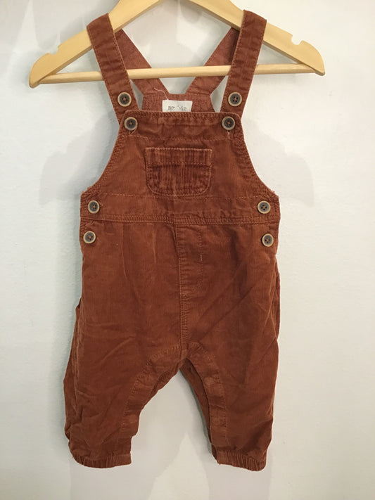 Soft corduroy brown romper 2-4m