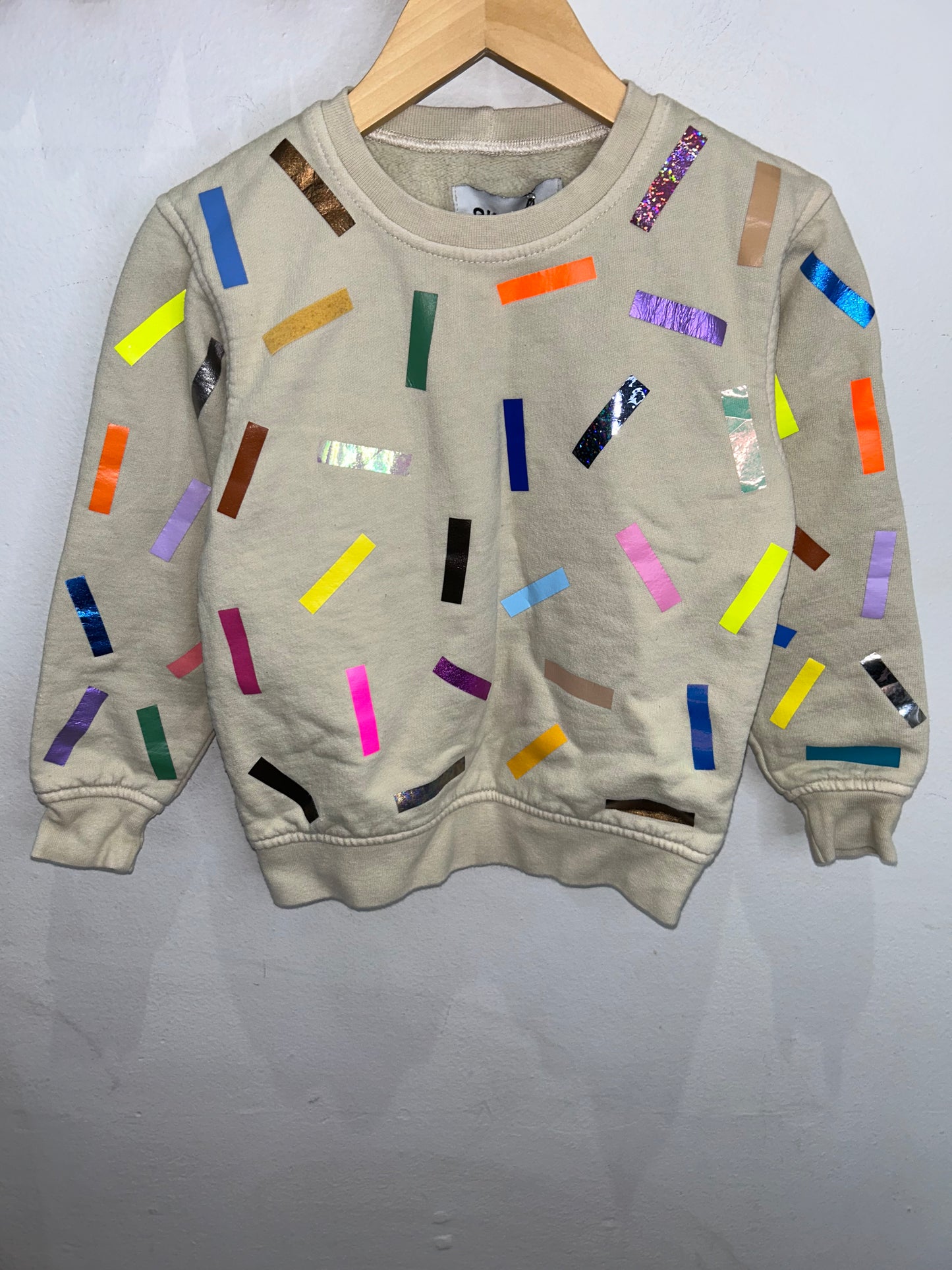 Okayok confetti sweater 4y*