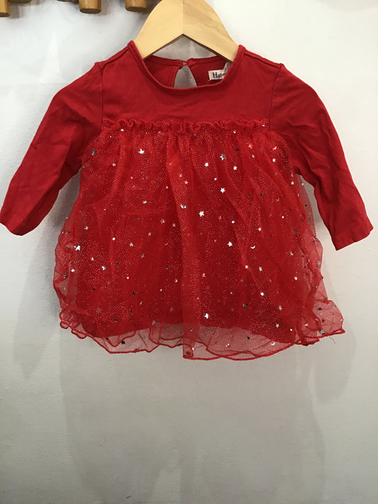 Hatley tulle stars blouse 6-9m