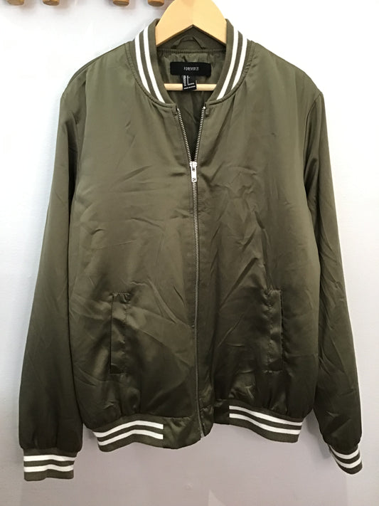 Olive bomber jacket- adult S