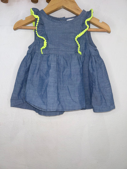 Green trim tanktop 12m