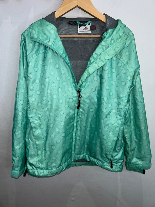 McKinley mint green rainjacket 8-10y